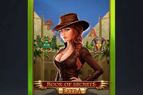 Book of Secrets Extra game artwork in a navy and lime frame