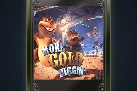 More Gold Diggin artwork with a miner and animal in a lantern-lit tunnel