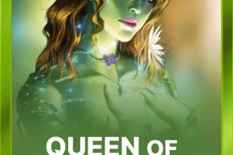 Queen Of The Forest artwork with an antlered forest character