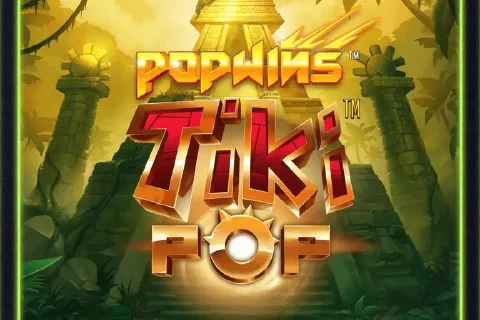 Tiki Pop artwork with a golden jungle temple